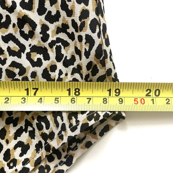 J. CREW Women's 100% Silk Button-Up Dress Shirt Blouse Top in Leopard Print - Picture 8 of 14